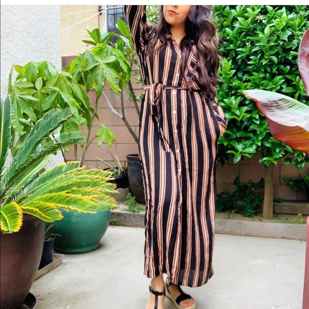Striped Maxi Dress